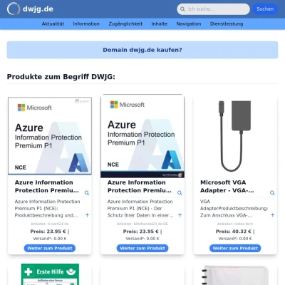 Screenshot dwjg.de