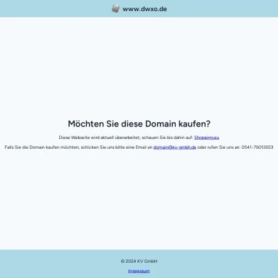 Screenshot dwxo.de