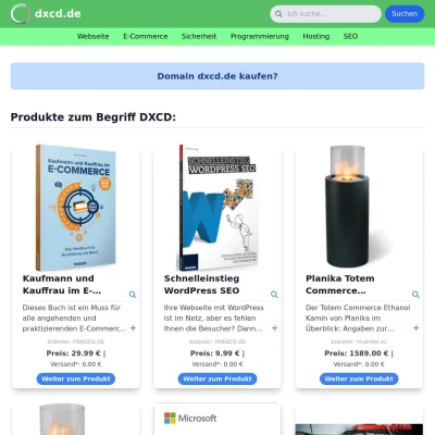 Screenshot dxcd.de