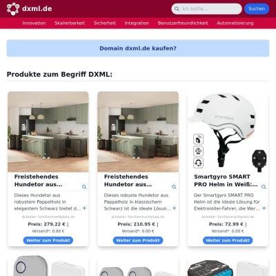 Screenshot dxml.de