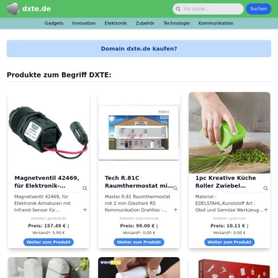 Screenshot dxte.de
