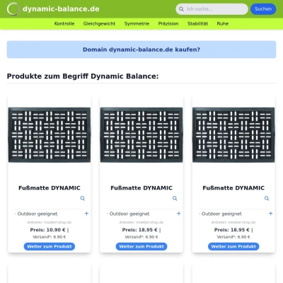 Screenshot dynamic-balance.de
