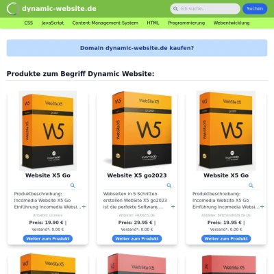 Screenshot dynamic-website.de