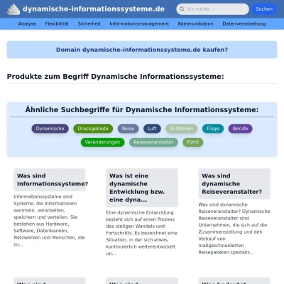 Screenshot dynamische-informationssysteme.de