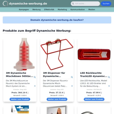 Screenshot dynamische-werbung.de