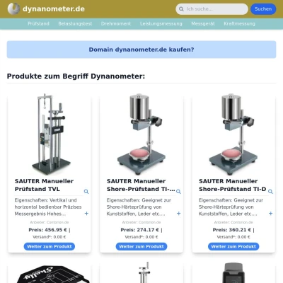 Screenshot dynanometer.de