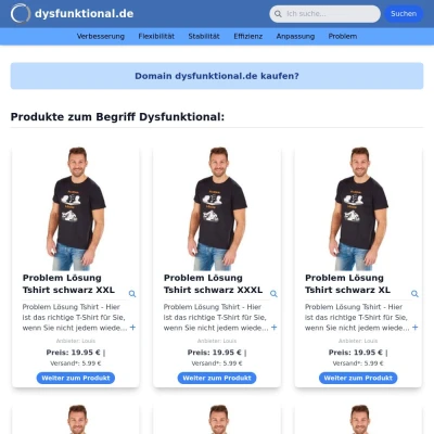 Screenshot dysfunktional.de