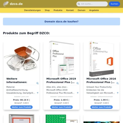 Screenshot dzco.de