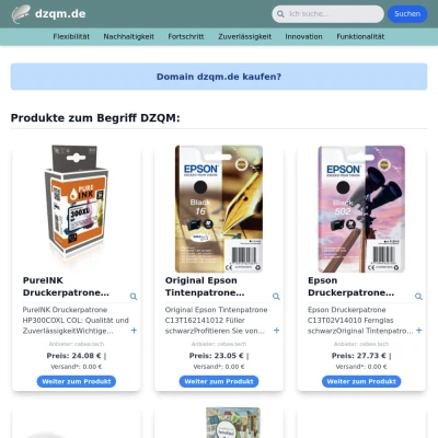 Screenshot dzqm.de