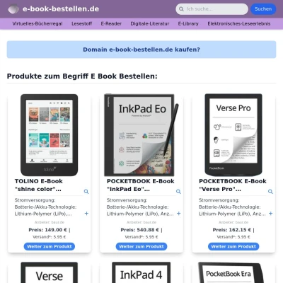 Screenshot e-book-bestellen.de