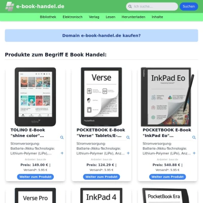 Screenshot e-book-handel.de