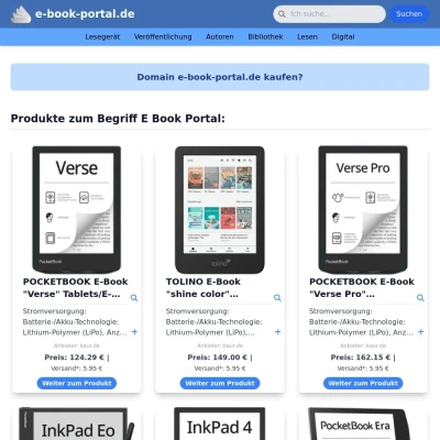 Screenshot e-book-portal.de