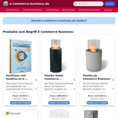 Screenshot e-commerce-business.de