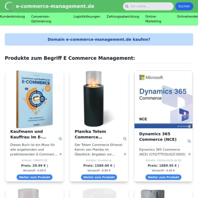 Screenshot e-commerce-management.de