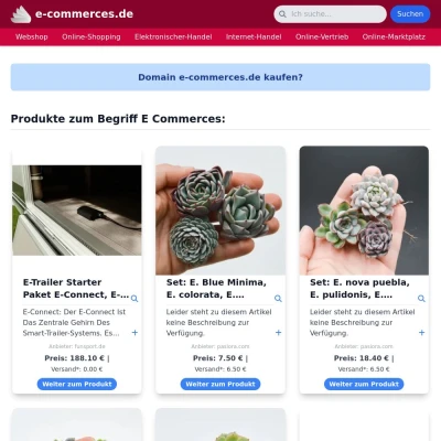 Screenshot e-commerces.de