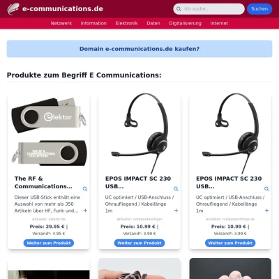 Screenshot e-communications.de