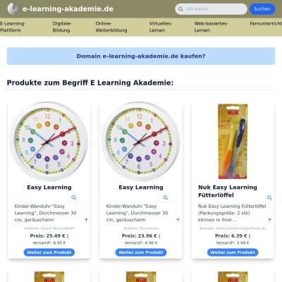 Screenshot e-learning-akademie.de