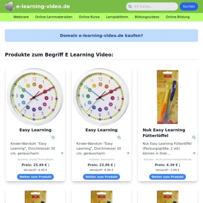 Screenshot e-learning-video.de