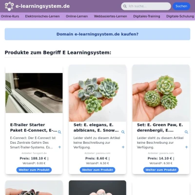 Screenshot e-learningsystem.de