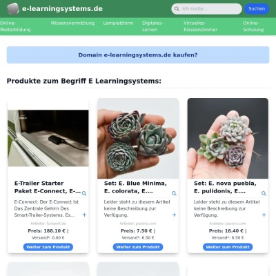 Screenshot e-learningsystems.de