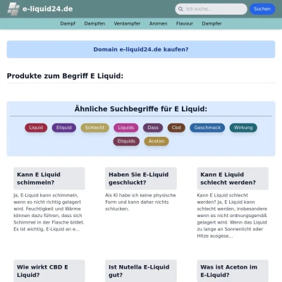 Screenshot e-liquid24.de