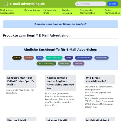 Screenshot e-mail-advertising.de