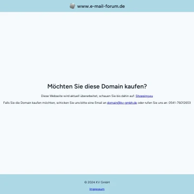 Screenshot e-mail-forum.de