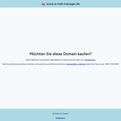 Screenshot e-mail-manager.de