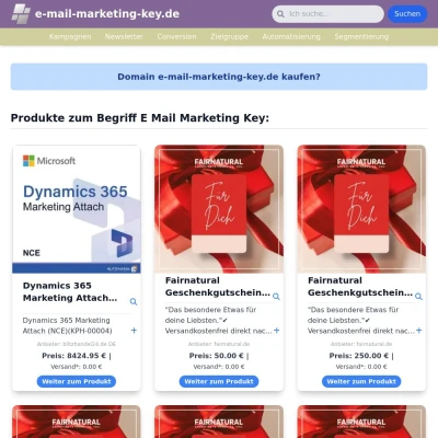 Screenshot e-mail-marketing-key.de