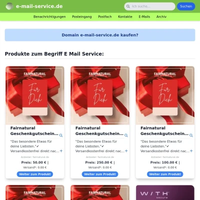 Screenshot e-mail-service.de