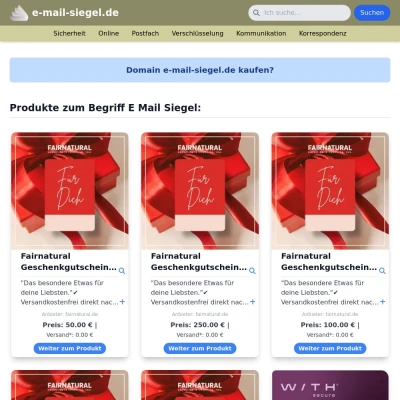 Screenshot e-mail-siegel.de
