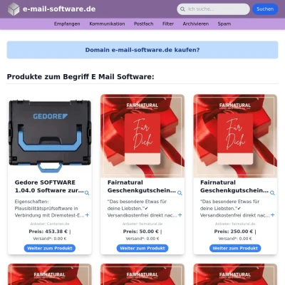 Screenshot e-mail-software.de