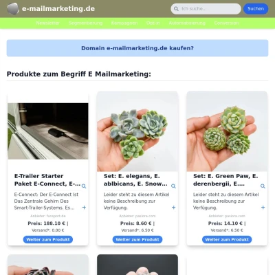 Screenshot e-mailmarketing.de