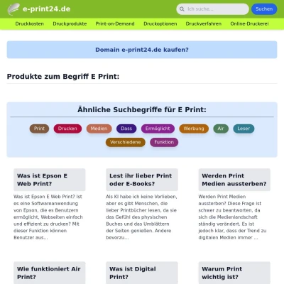 Screenshot e-print24.de