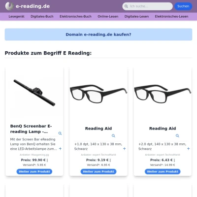 Screenshot e-reading.de