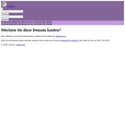 Screenshot e-sale.de