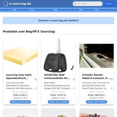 Screenshot e-sourcing.de