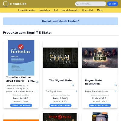 Screenshot e-state.de