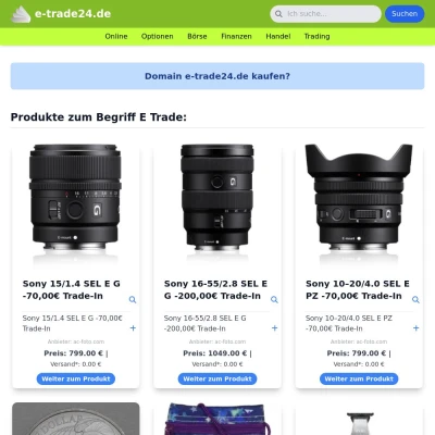 Screenshot e-trade24.de