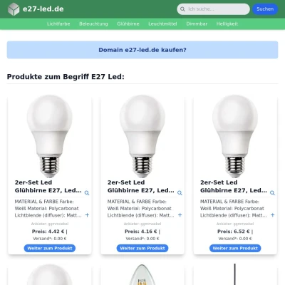 Screenshot e27-led.de