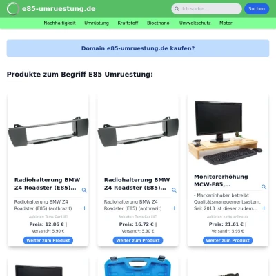 Screenshot e85-umruestung.de