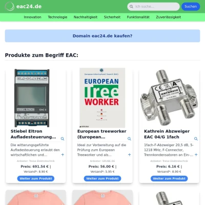 Screenshot eac24.de