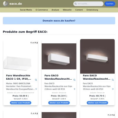 Screenshot eaco.de
