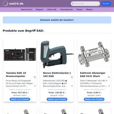 Screenshot ead24.de