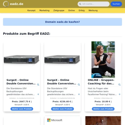 Screenshot eadz.de