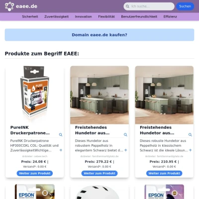 Screenshot eaee.de