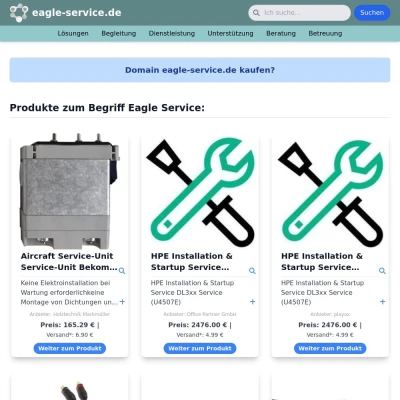 Screenshot eagle-service.de