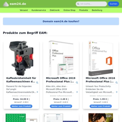 Screenshot eam24.de