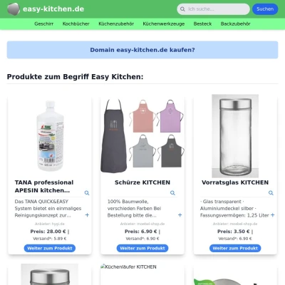 Screenshot easy-kitchen.de
