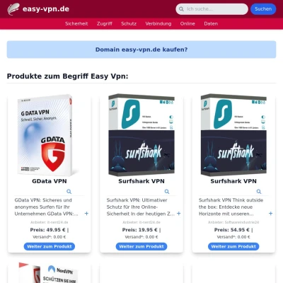 Screenshot easy-vpn.de